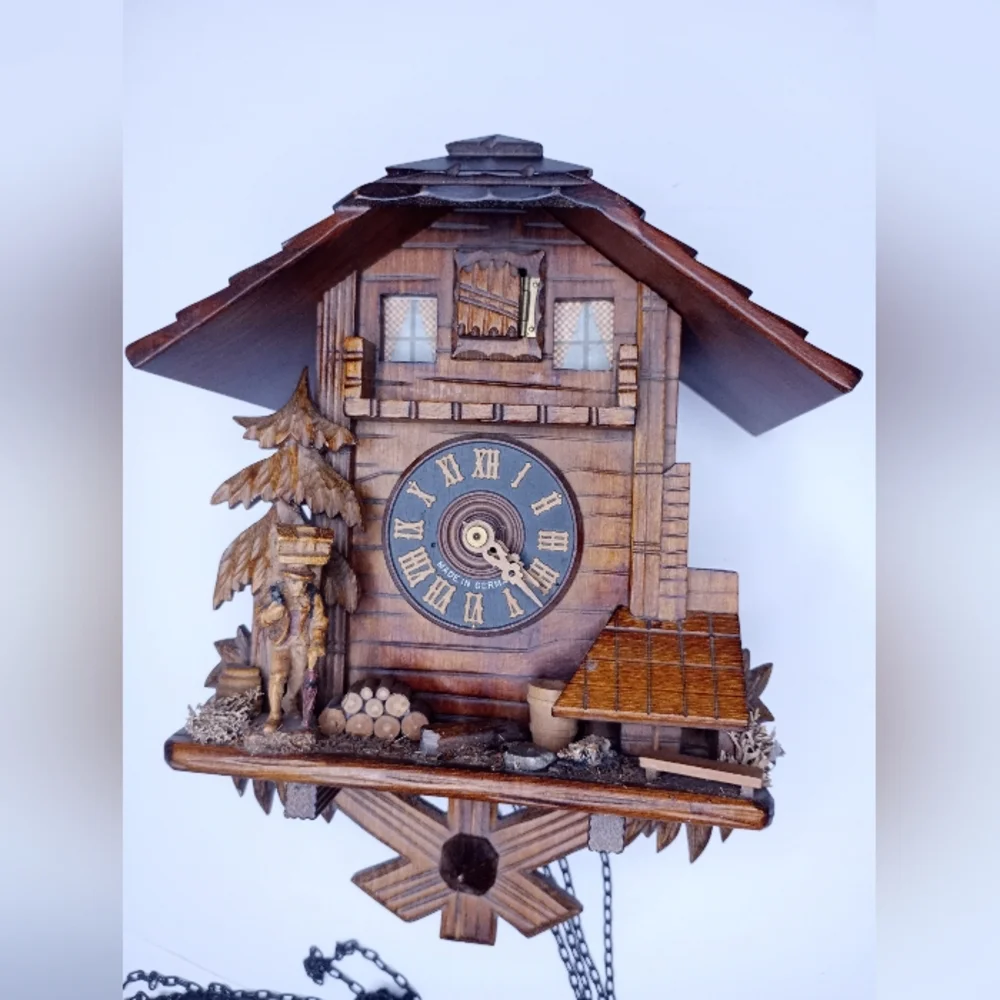 Cookoo Clock Collectable Rustic Brown Cuckoo Clock Made In Germany